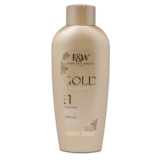 F&W Gold 1 Gel Douche Argan 1000ml