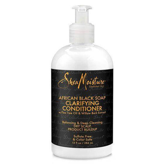 ACONDICIONADOR AFRICAN BLACK SOAP CLARIFYING CONDITIONER SHEA MOISTURE 13.oz - Beauty Fair Cosmetics