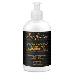 ACONDICIONADOR AFRICAN BLACK SOAP CLARIFYING CONDITIONER SHEA MOISTURE 13.oz - Beauty Fair Cosmetics