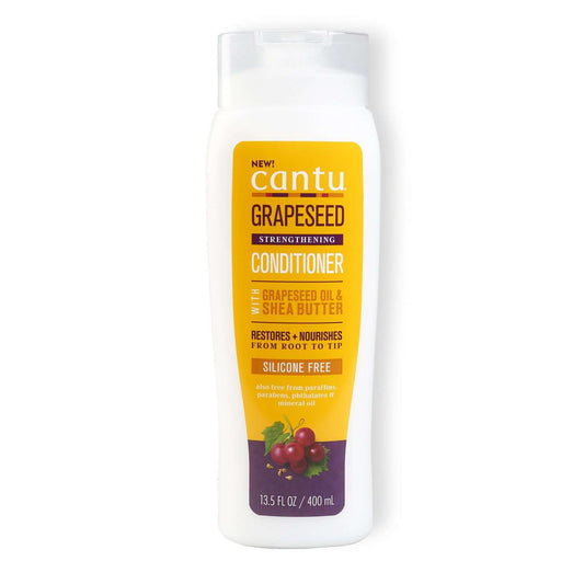 ACONDICIONADOR CON ACLARADO FORTALECEDOR GRAPESEED STRENGTHENING CONDITIONER CANTU SHEA BUTTER 400ml - Beauty Fair Cosmetics