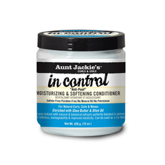 ACONDICIONADOR CON ACLARADO IN CONTROL MOISTURIZING & SOFTENING CONDITIONER AUNT JACKIE'S CURLS & COILS 426ml - Beauty Fair Cosmetics