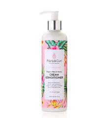 ACONDICIONADOR CON ACLARADO ORGANIC ROSE & HONEY CREAM CONDITIONER FLORA AND CURL 300ML - Beauty Fair Cosmetics