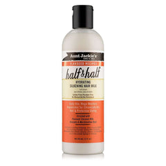 ACONDICIONADOR SIN ACLARADO HALF & HALF HYDRATING SILKENING HAIR MILK AUNT JACKIE'S 355ml - Beauty Fair Cosmetics