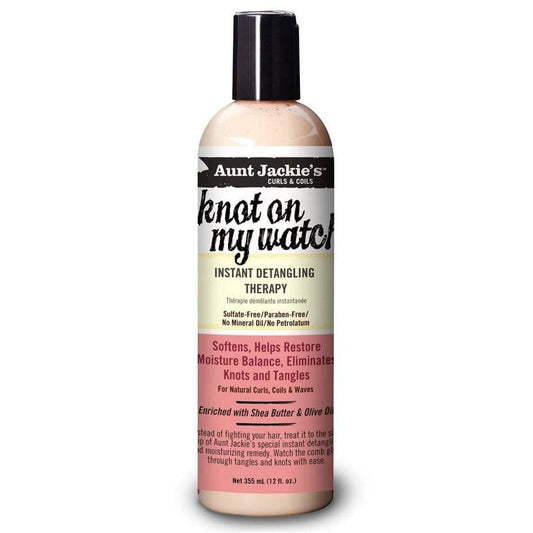 ACONDICIONADOR SIN ACLARADO KNOT ON MY WATCH! INSTANT DETANGLING THERAPY LEAVE-IN AUNT JACKIE'S CURLS & COILS 355 - Beauty Fair Cosmetics