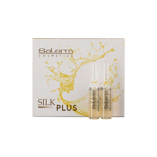 AMPOLLAS SILK PLUS PREVIENE LOS PICORES DURANTE LA COLORACION SALRM (12 X 5ml) - Beauty Fair Cosmetics