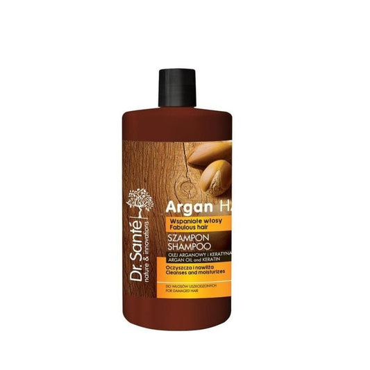 CHAMPÚ HIDRATANTE CABELLO DAÑANDO ACEITE DE ARGAN OIL SHAMPOO DR. SANTE 1.000 ML - Beauty Fair Cosmetics