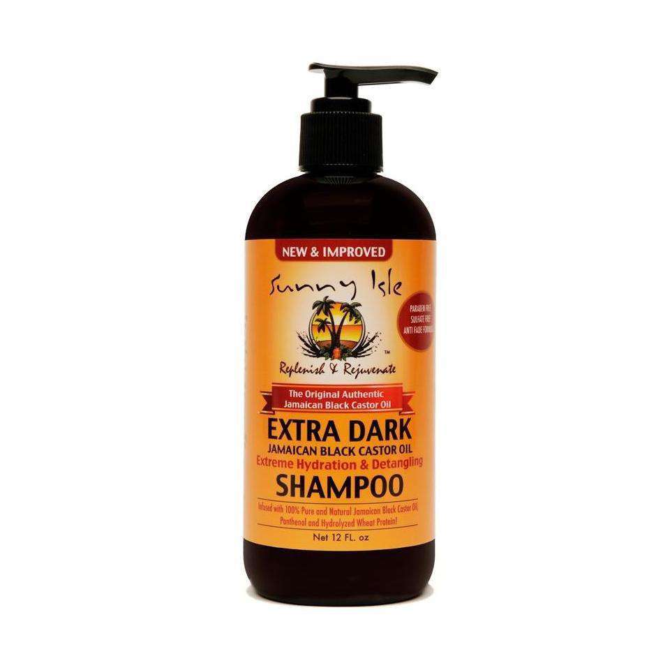 CHAMPÚ HYDRATANTE ACEITE DE RECINO EXTRA DARK JAMAICAN BLACK CASTROL OIL SHAMPOO SUNNY ISLE 12 OZ - Beauty Fair Cosmetics