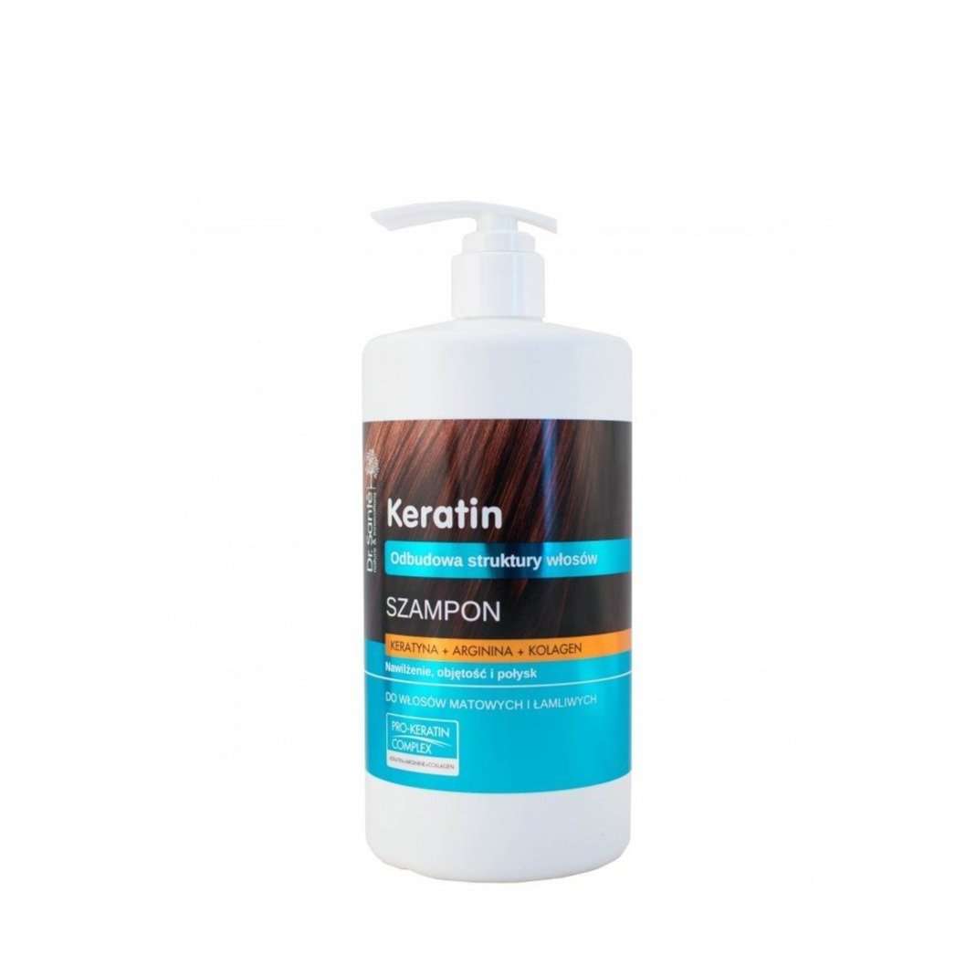 CHAMPU KERATINA HIDRATANTE Y REGENRADOR KERTAIN SHAMPOO DR SANTE 1.000 ML - Beauty Fair Cosmetics