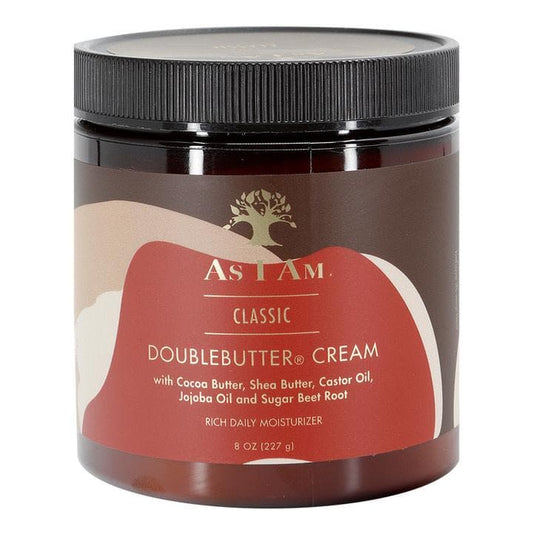 CREMA DE PEINADO DAILY MOSITURE DOUBLE BUTTER CREAM AS I AM 227 g - Beauty Fair Cosmetics