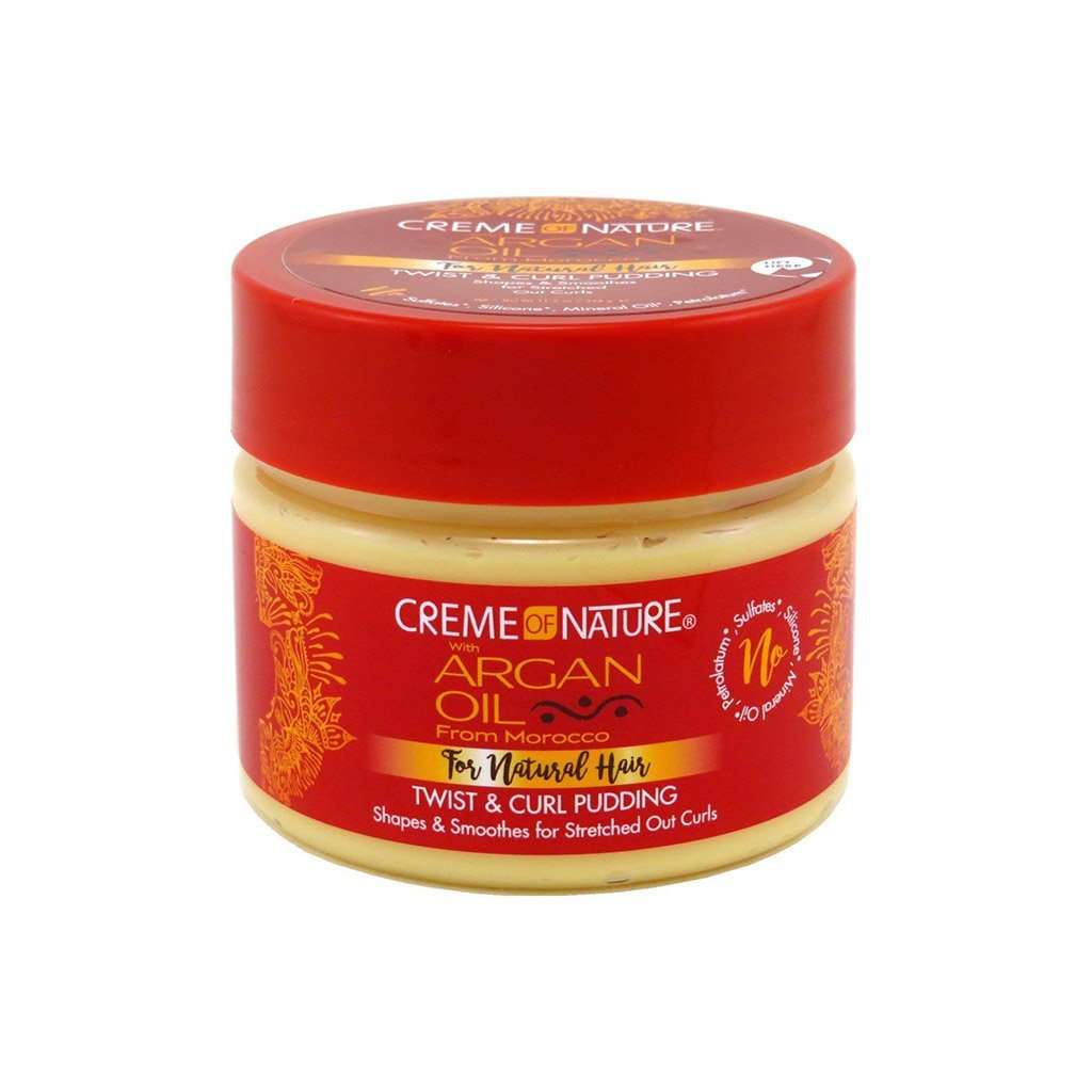 CREMA DE RIZOS TWIST AND CURL PUDDING ARGAN OIL CREME OF NATURE 340G - Beauty Fair Cosmetics