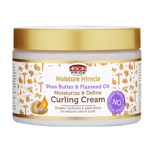 CREMA DEL RIZO MOISTURE MIRCLE SHEA BUTTER & FLAXSEED OIL CURLING CREAM 340 ML - Beauty Fair Cosmetics