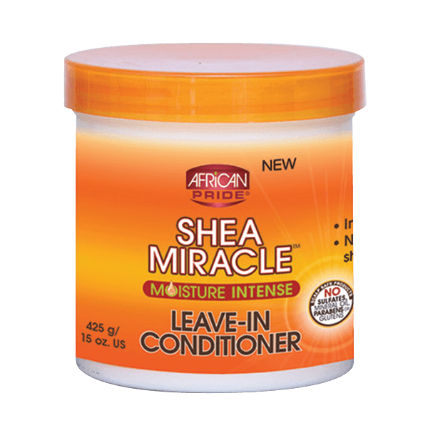 CREMA PEINADORA SHEA BUTTER MIRCLE LEAVE IN CREAM AFRICA PRIDE 425G - Beauty Fair Cosmetics