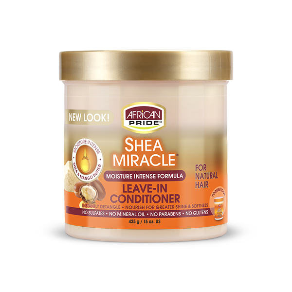 CREMA PEINADORA SHEA BUTTER MIRCLE LEAVE IN CREAM AFRICA PRIDE 425G - Beauty Fair Cosmetics