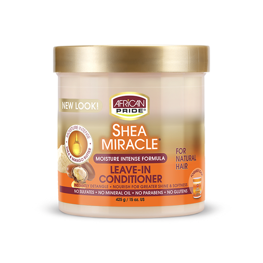 CREMA PEINADORA SHEA BUTTER MIRCLE LEAVE IN CREAM AFRICA PRIDE 425G - Beauty Fair Cosmetics