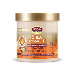 CREMA PEINADORA SHEA BUTTER MIRCLE LEAVE IN CREAM AFRICA PRIDE 425G - Beauty Fair Cosmetics