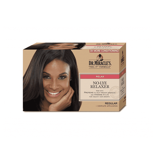 DR MIRACLES KIT NO-LYE RELAXER REGULAR (1 APLICACIÓN) - Beauty Fair Cosmetics