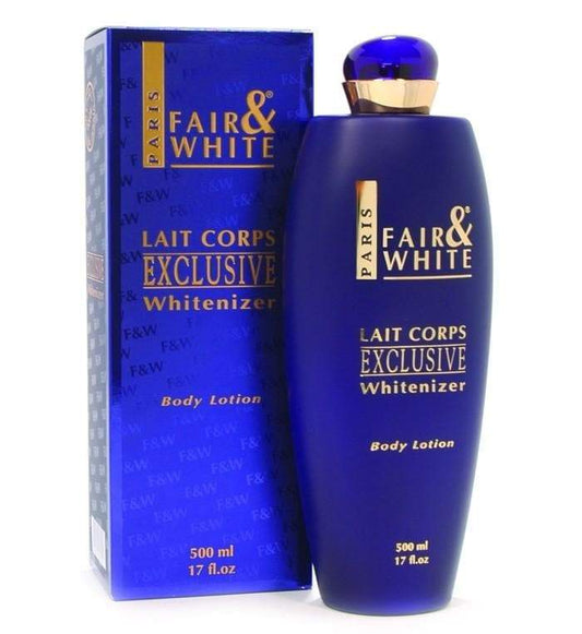 EXCLUSIVE WHITENIZER BODY LOTION FAIR & WHITE 500 ML - Beauty Fair Cosmetics