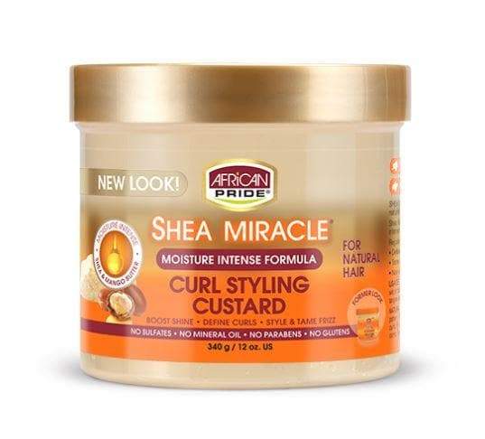 GEL DEFINIDOR HIDRATANTE CURL STYLING CUSTARD MOISTURE INTENSE FORMULA AFRICAN PRIDE 340G - Beauty Fair Cosmetics