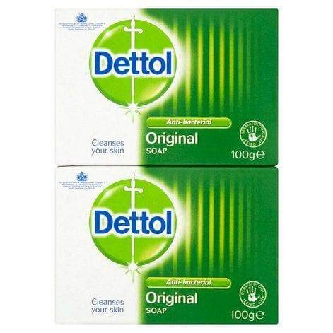 JABÓN DETTOL ORIGINAL SOAP 100gm PACK 2 UNIDAD - Beauty Fair Cosmetics