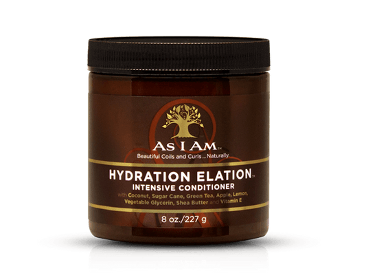 MASCARILLA HIDRATANTE HYDRATION ELATION INTENSIVE CONDITIONER AS I AM 8.oz - Beauty Fair Cosmetics