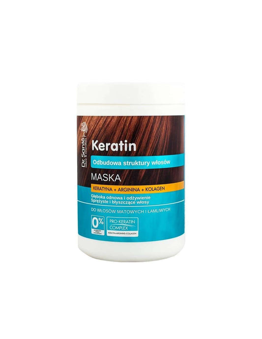 MASCARILLA KERATINA REGENERADORA Y NUTRITIVA DR.SANTE KERATIN 1.000 ML - Beauty Fair Cosmetics