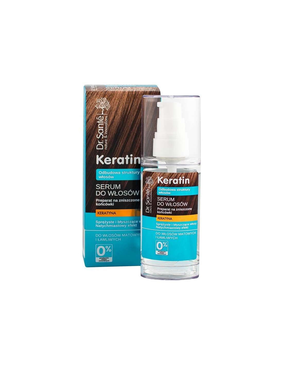 SERUM KERATINA REGENRADOR PARA LAS PUNTAS ABIERTAS KERATIN DR.SANTE 50 ML - Beauty Fair Cosmetics